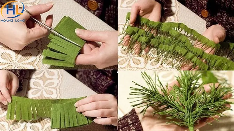 Hướng dẫn trang trí và làm cây thông noel bằng giấy đơn giản