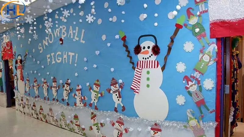 Hướng dẫn cách trang trí noel lớp học đơn giản và đẹp