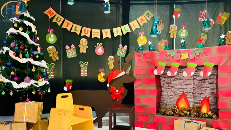 Hướng dẫn cách trang trí noel lớp học đơn giản và đẹp