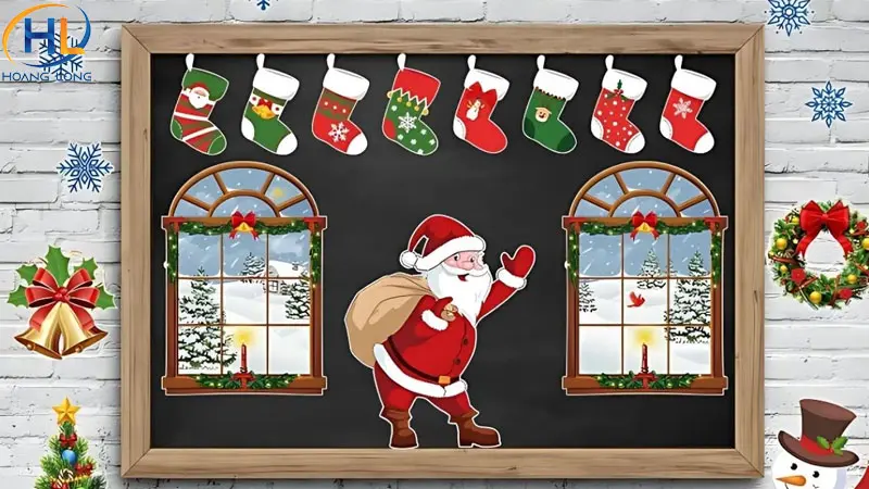 Ý tưởng trang trí noel lớp mầm non đẹp và dễ thương cho các bé