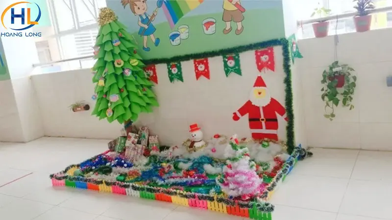 Ý tưởng trang trí noel lớp mầm non đẹp và dễ thương cho các bé