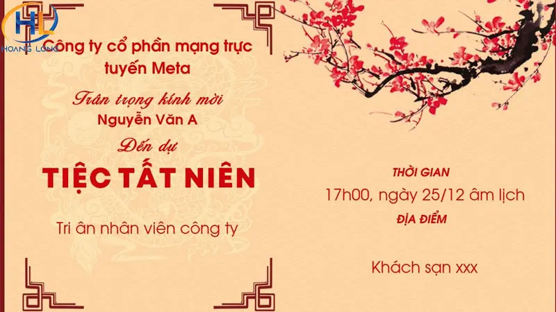 Top 20+ mẫu thiệp mời tất niên đẹp, ý nghĩa nhất năm 2025