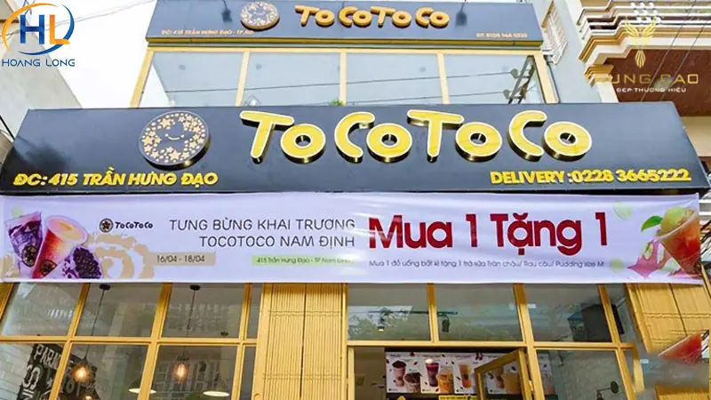 Kịch bản chương trình và mẫu băng rôn khai trương quán trà sữa ấn tượng nhất