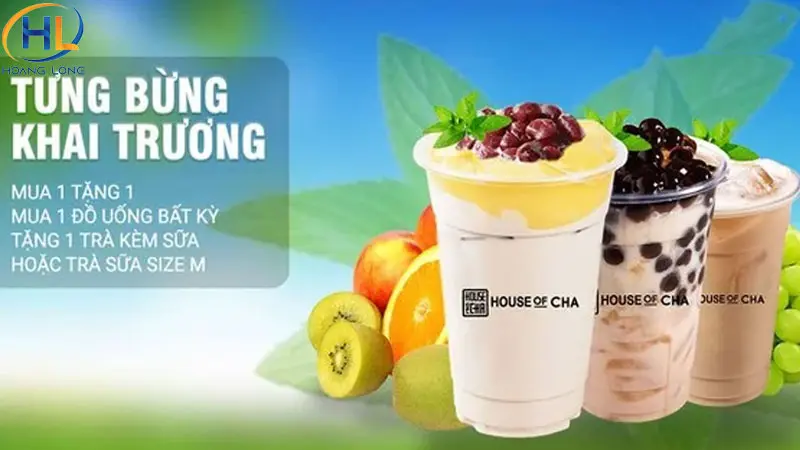 Kịch bản chương trình và mẫu băng rôn khai trương quán trà sữa ấn tượng nhất