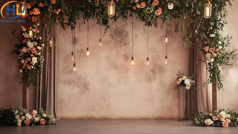 Gợi ý 8 mẫu background đám cưới tại nhà đơn giản có thể tự làm