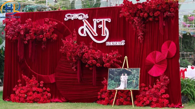 Tổng hợp 20+ mẫu backdrop đám cưới đẹp và tinh tế nhất 2026