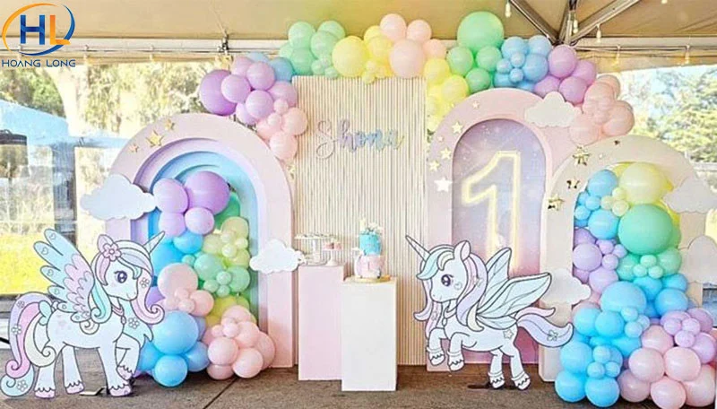 Những mẫu decor, background thôi nôi bé gái dễ thương 14 Những mẫu decor, background thôi nôi bé gái dễ thương