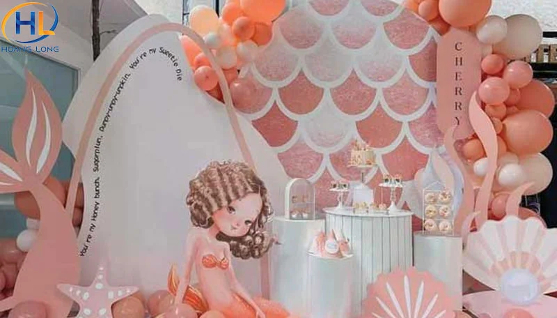 Những mẫu decor, background thôi nôi bé gái dễ thương 16 Những mẫu decor, background thôi nôi bé gái dễ thương