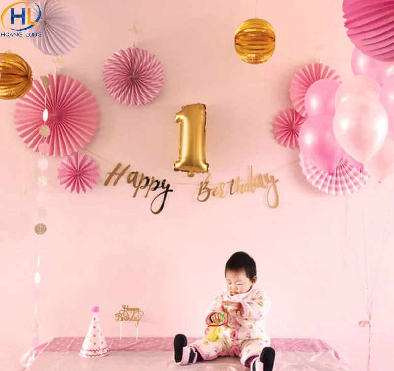Những mẫu decor, background thôi nôi bé gái dễ thương 22 Những mẫu decor, background thôi nôi bé gái dễ thương