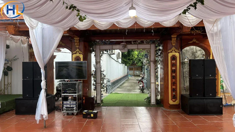 Không phải tiệc cưới nào cũng cần hệ thống công suất lớn.
