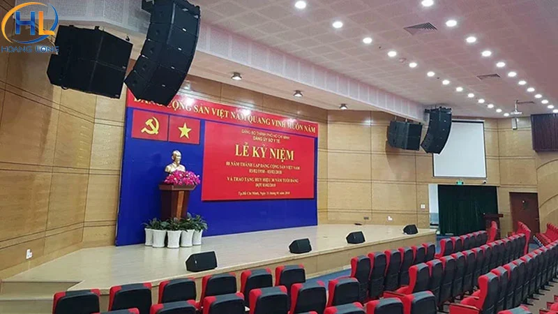 Cấu hình âm thanh hội nghị, hội thảo theo quy mô.