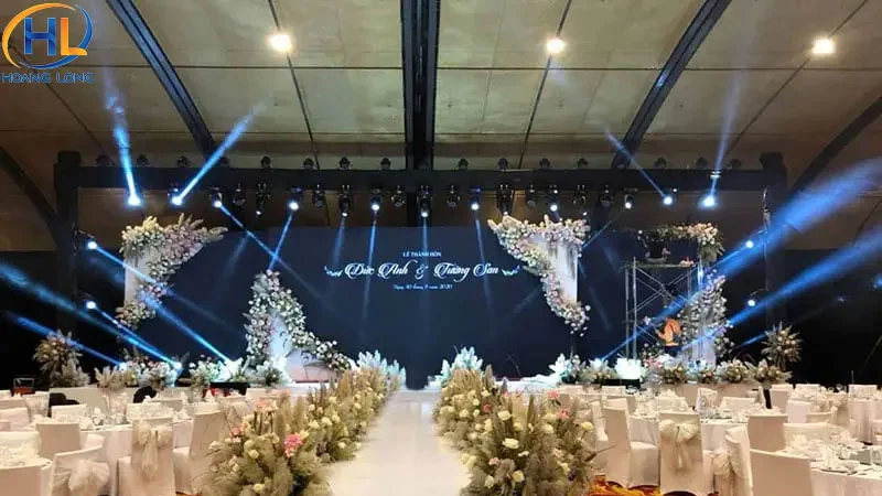 Màn hình led đám cưới.