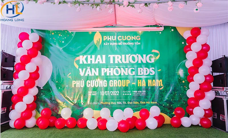 Backdrop khai trương đẹp: Mẫu, kích thước và nội dung cần có 67 backdrop khai truong 2 3