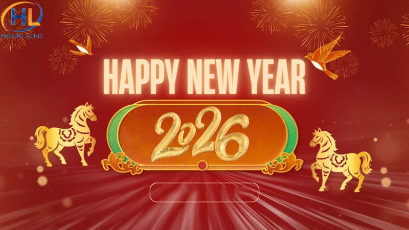 Backdrop tất niên chủ đề Tết Bính Ngọ 2026
