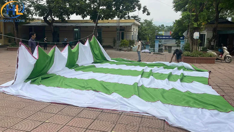 Đo đạc và xác định vị trí dựng dù
