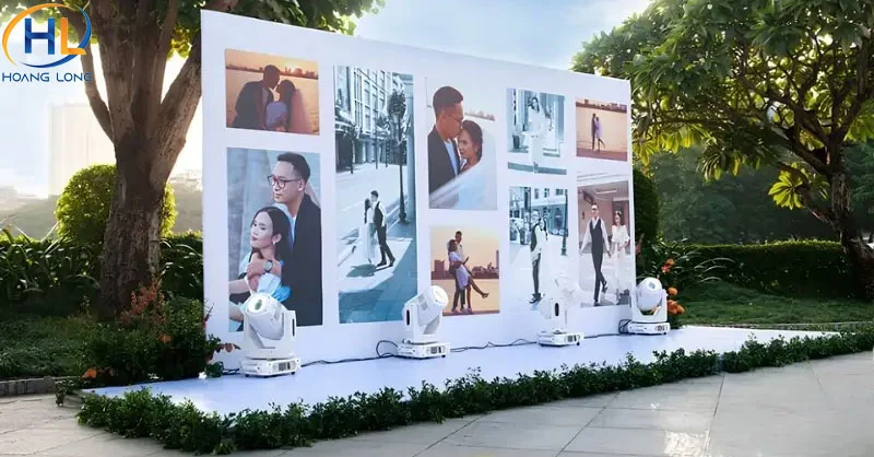 Kích thước backdrop check-in, chụp hình
