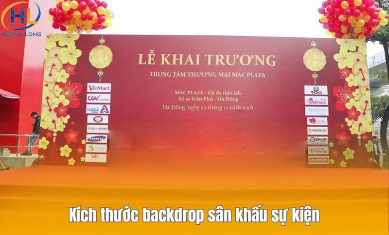 Kích thước backdrop tiêu chuẩn