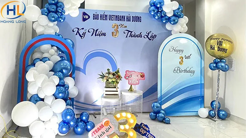 Backdrop sinh nhật, kỷ niệm thành lập
