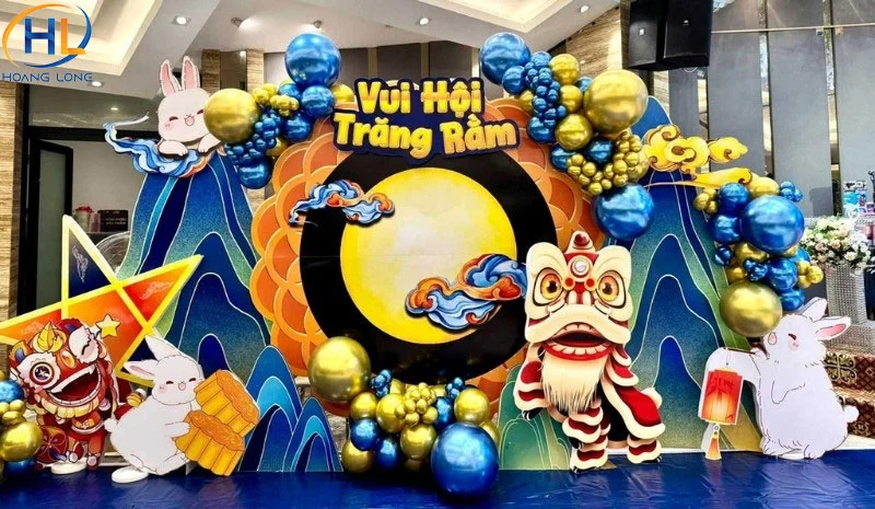 Backdrop Trung Thu, lễ hội và chương trình cộng đồng